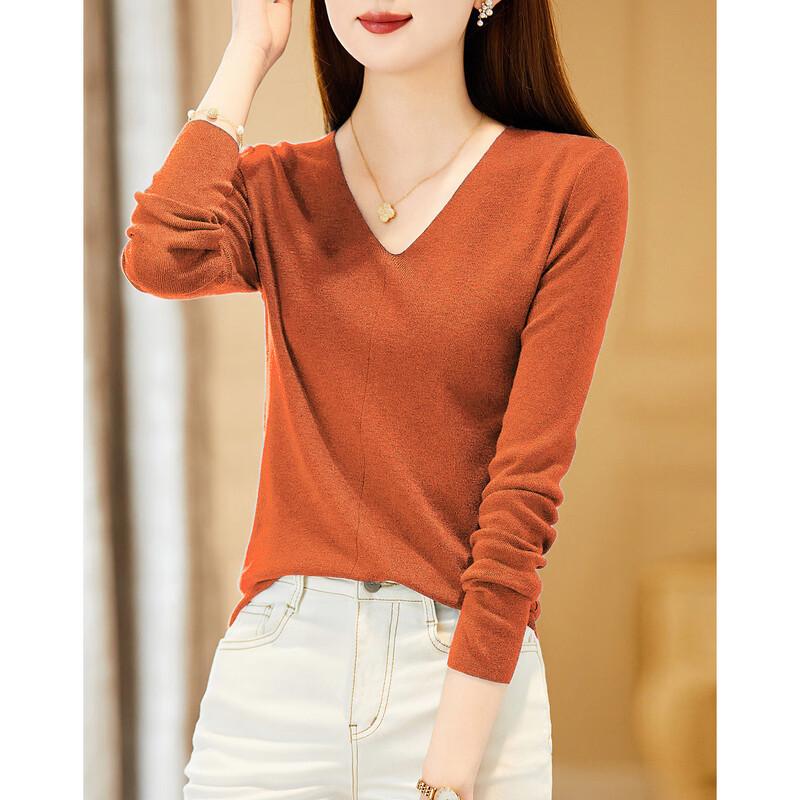 Demana Women's Relaxed Fit V-Neck Knit Top