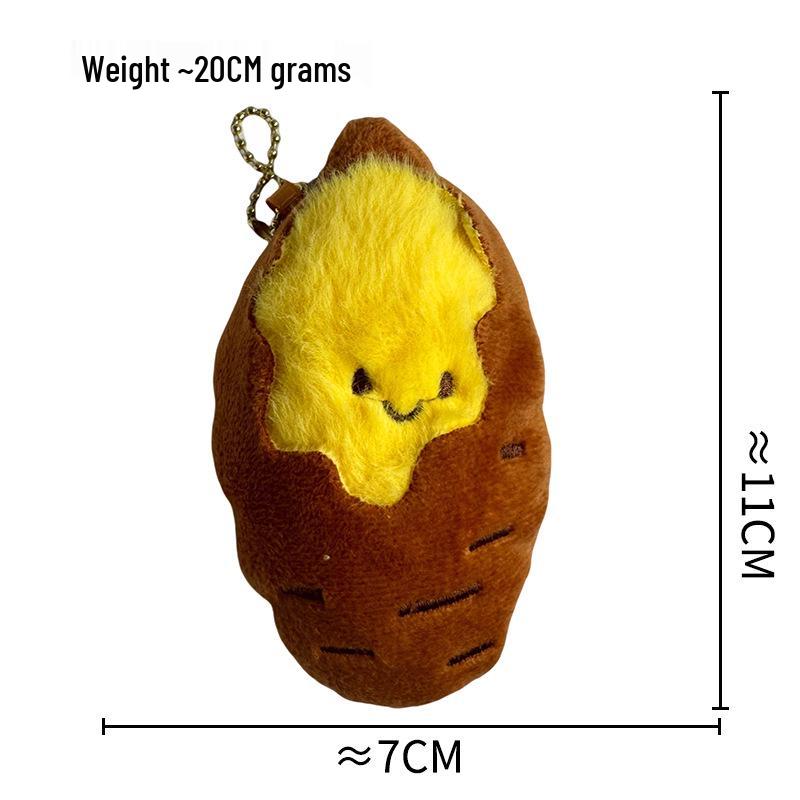 Cute Sweet Potato Plush Toy & Keychain - Girly Decoration, Perfect Autumn/Winter Gift for Children