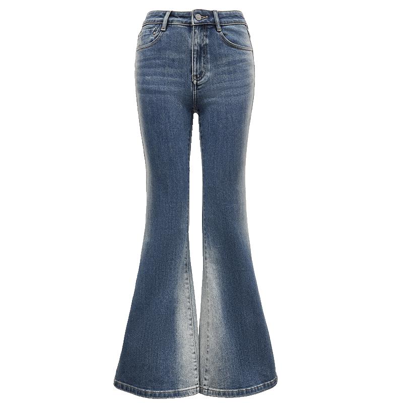 

VEROMODA 2025 Summer Retro Distressed Micro-Flare Jeans L