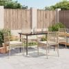 VidaXL Garden Dining Set with Cushions 5pcs, Patio Table and Chair, Patio Furniture, Outdoor Furniture, 3213626