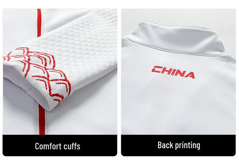 Chinese Wushu Coach Team Sports Uniform for Training & Competitions - Spring/Autumn