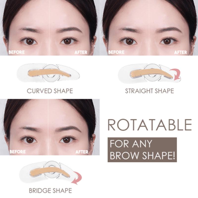 Adjustable Eyebrow Stamp Portable Three Type Eyebrows Makeup Tools Eyebrow Stamp Accessories Women Eyebrows Makeup Tools