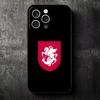 Georgia Passflagge Weiche Handyhülle für iPhone 16 16E 17 Air 15 Pro Max 14 Plus 13 Mini 11 12 7 Schwarze Hülle Rückschale