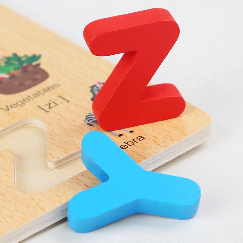 Number & Letter Recognition Puzzle Board for Toddlers - Wooden Educational Toy for Early Learning