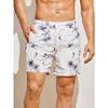 Men's 3d Coconut Tree Printed Swimsuit Swimming Shorts Summer Soft And Breathable Polyester Beach Shorts Surfing Shorts