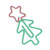 100Pcs Fancy Paperclips Christmas Tree Style Electroplated Multi Purpose Cute Paper Clips for Home S