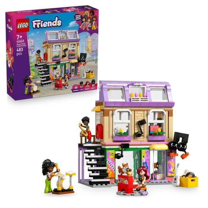 LEGO Friends 42653 Le Magasin De Musique Et l’Appartement -dès 7 Ans
