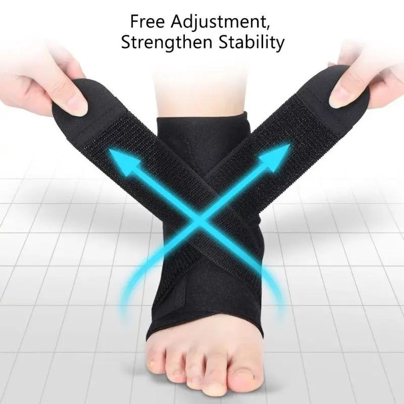 Tobillera Ajustable Transpirable y Cómoda Manga Elástica de Soporte para el Tobillo Correr Baloncesto Voleibol Soporte para Tendón de Pie