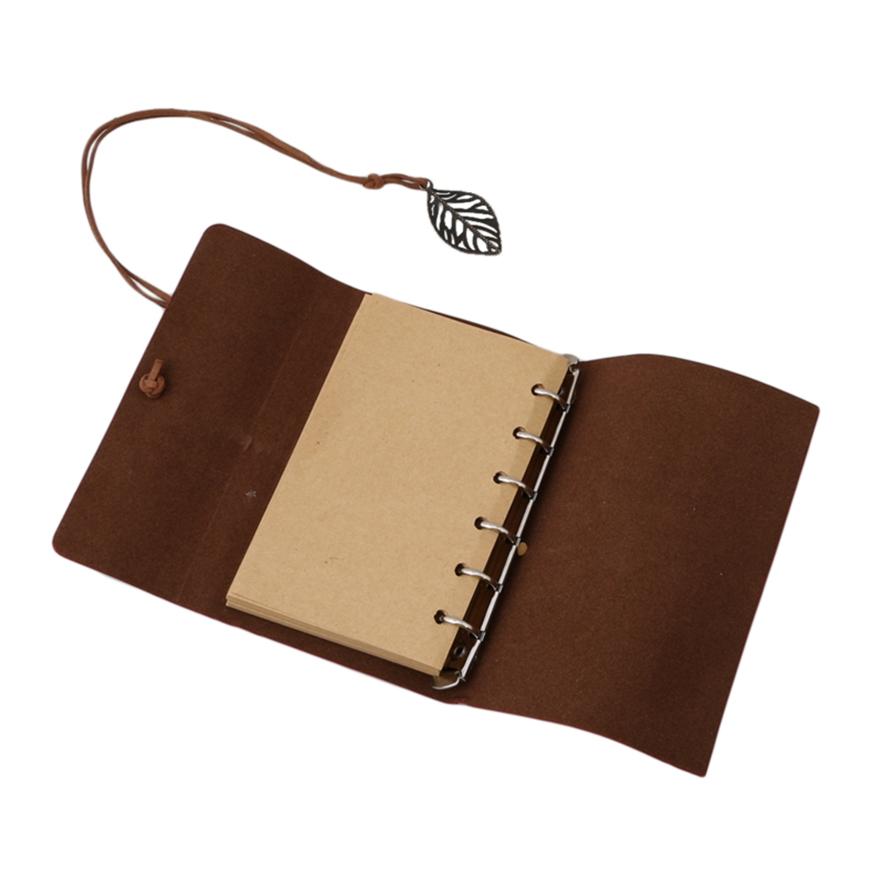 Retro-Persönlichkeits-Leder-Notizbücher, Journal-Notizblöcke, Ringbuch-Tagebuch-Notizbuch