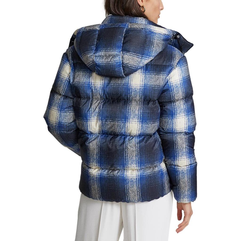 Polo Ralph Lauren FW25 Small Pony Logo Embroidered Waterproof Plaid Jacket Down Coat Women Jacket WMPOOTWN2820095-400
