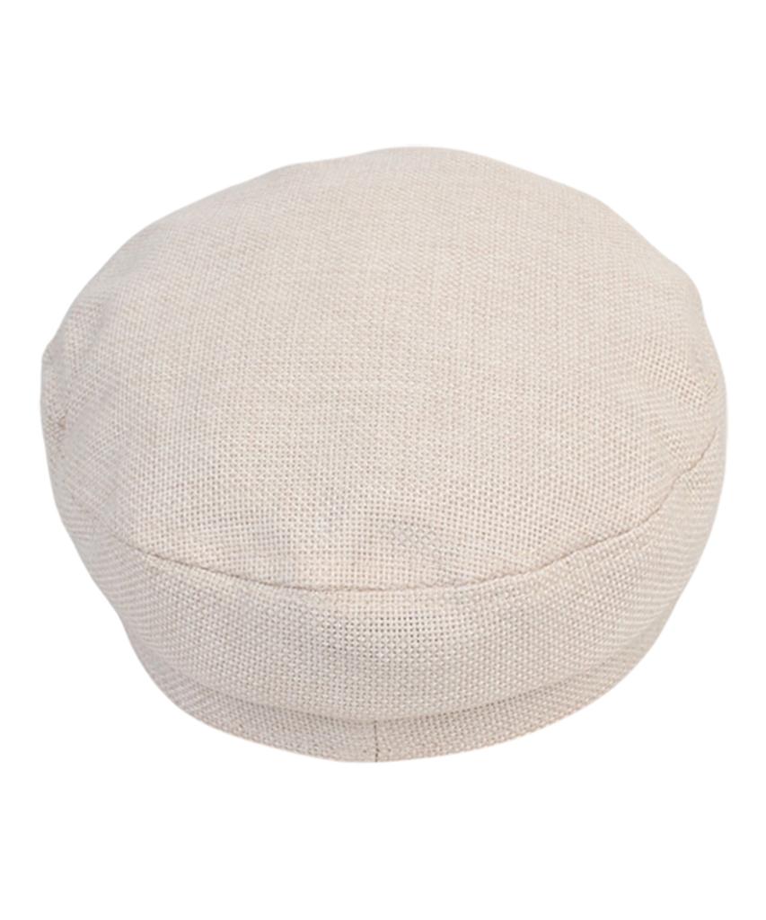 Yunibeosyeolkemiseuteuli Linen Logo Ivory Marine Cap