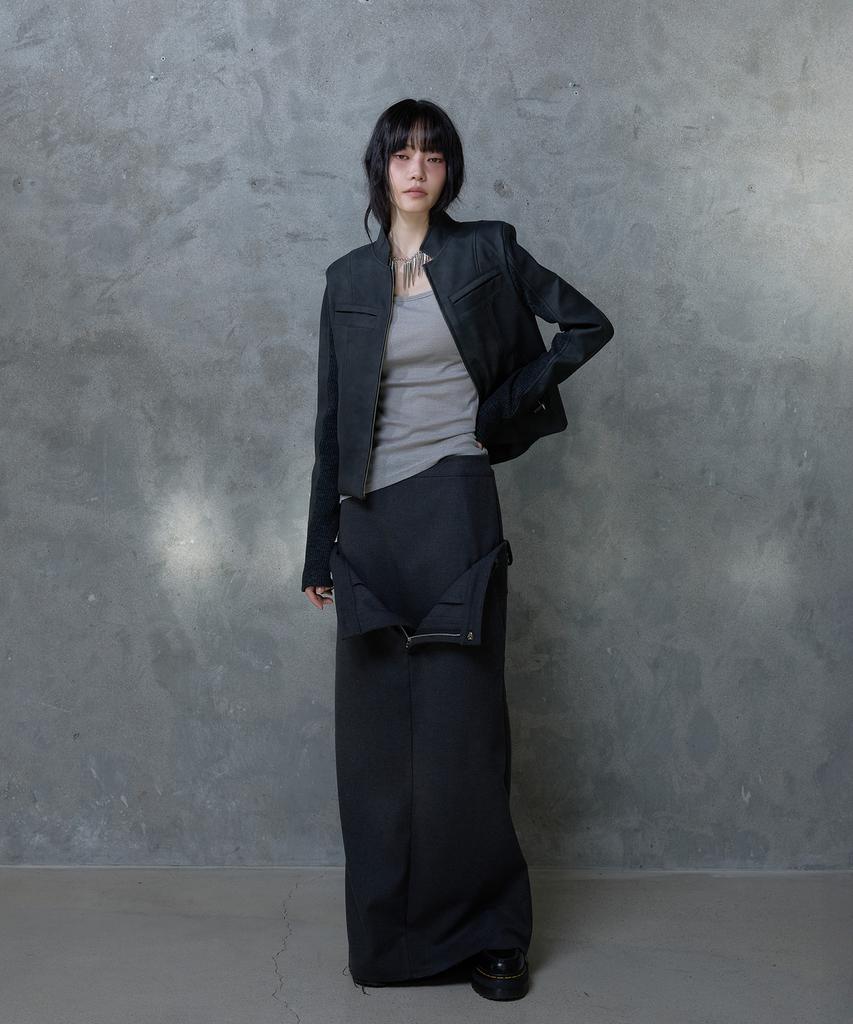 Seutillesseodi Double Waist Maxi Skirt