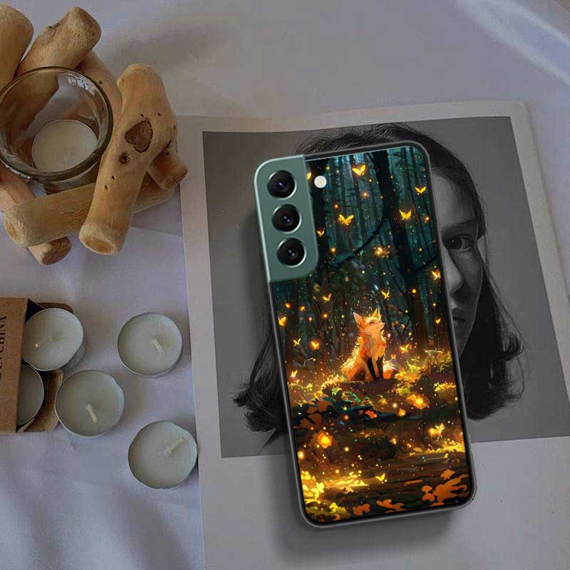 Red Fox Vulpes Phone Case For Samsung Galaxy S22 S25 Ultra S21 S10 Plus S26 Edge S20 S23 S24 FE Cover Silicone Soft TPU Clea