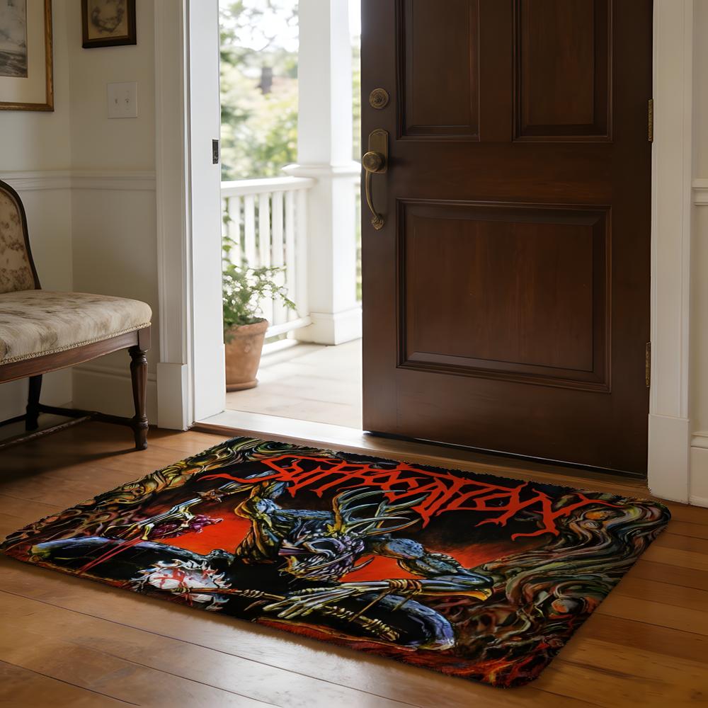 Suffocation Floor Mat Soft Flannel Absorbent Mat Non-Slip Rug Home Bedroom Bathroom
