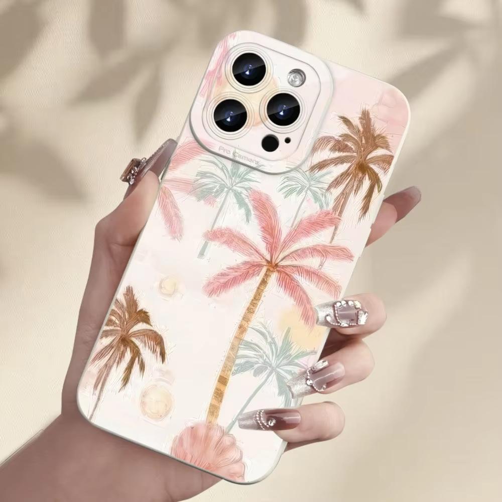 Tropical Beach Colorful Palm Trees Phone Case For Samsung Galaxy S26 Ultra S25 S24 S23 S22 Plus S21 FE A16 A55 A35 Soft Cover