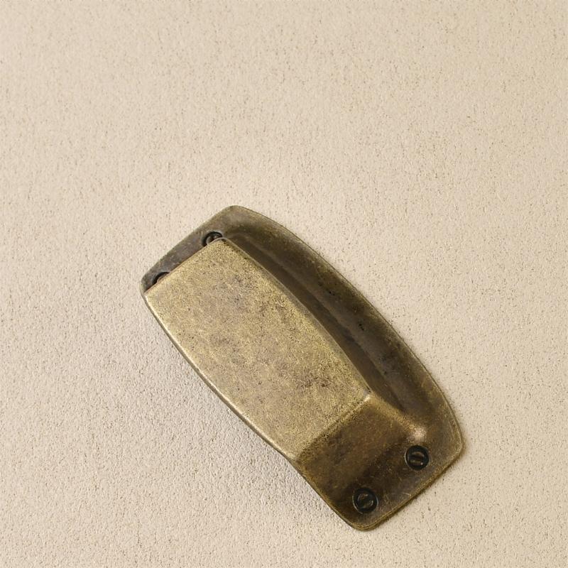 Ergonomic Curvilinear Form Handles for Drawer Entrances Offering Traditional Look and Strong Construction for Residential Application