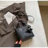 IELGY Embossed Butterfly Portable Tote Bag Korean Version Fashion One-Shoulder Messenger Bag Bucket