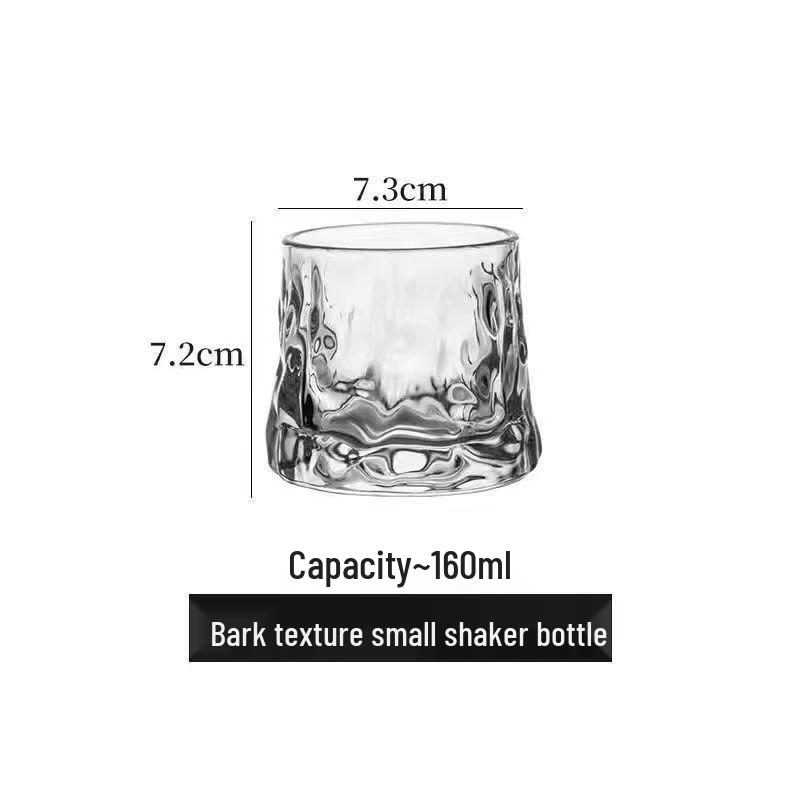 Double-Layer Chilled Glass Cup for Whiskey, Beer, Cocktails, and Cold Drinks