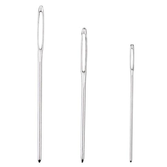 9Pcs/Set 3 Sizes DIY Sewing Tools Stainless Steel Knitting Embroidery Needles