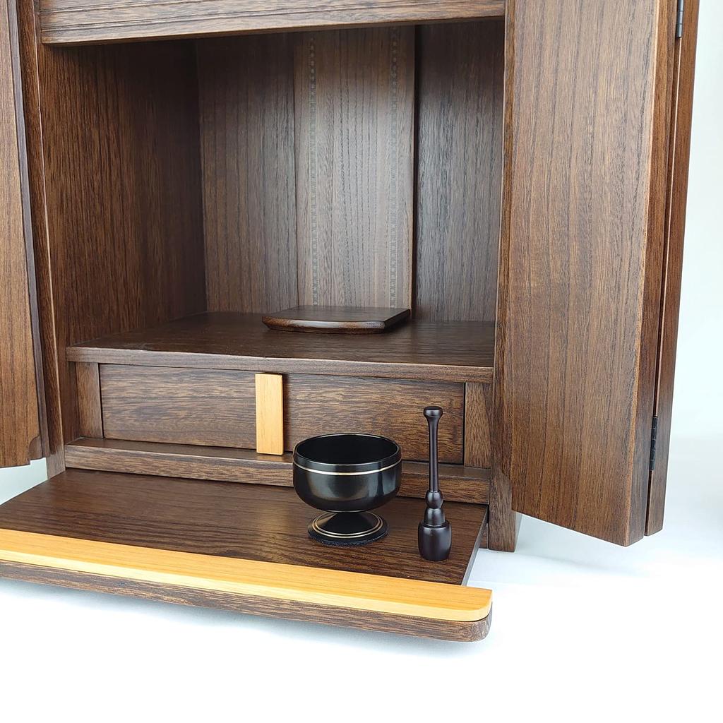 Lacquer Product Orin Inch Stand Type Buddhist Altar Fittings Rin Rin Stick Single Item Black 2.0