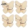 Rotating Storage Hook 4PCS Butterfly Adhesive Hook, with 3 Swivel No Drill Bathroom Towel Wall Space Saving for Kitchen Bedroom Metal Arm