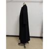 Fall Winter Women's Solid Color Long Warm Wool Coat, Casual Loose Overcoat for European American, Crossborder Outerwear