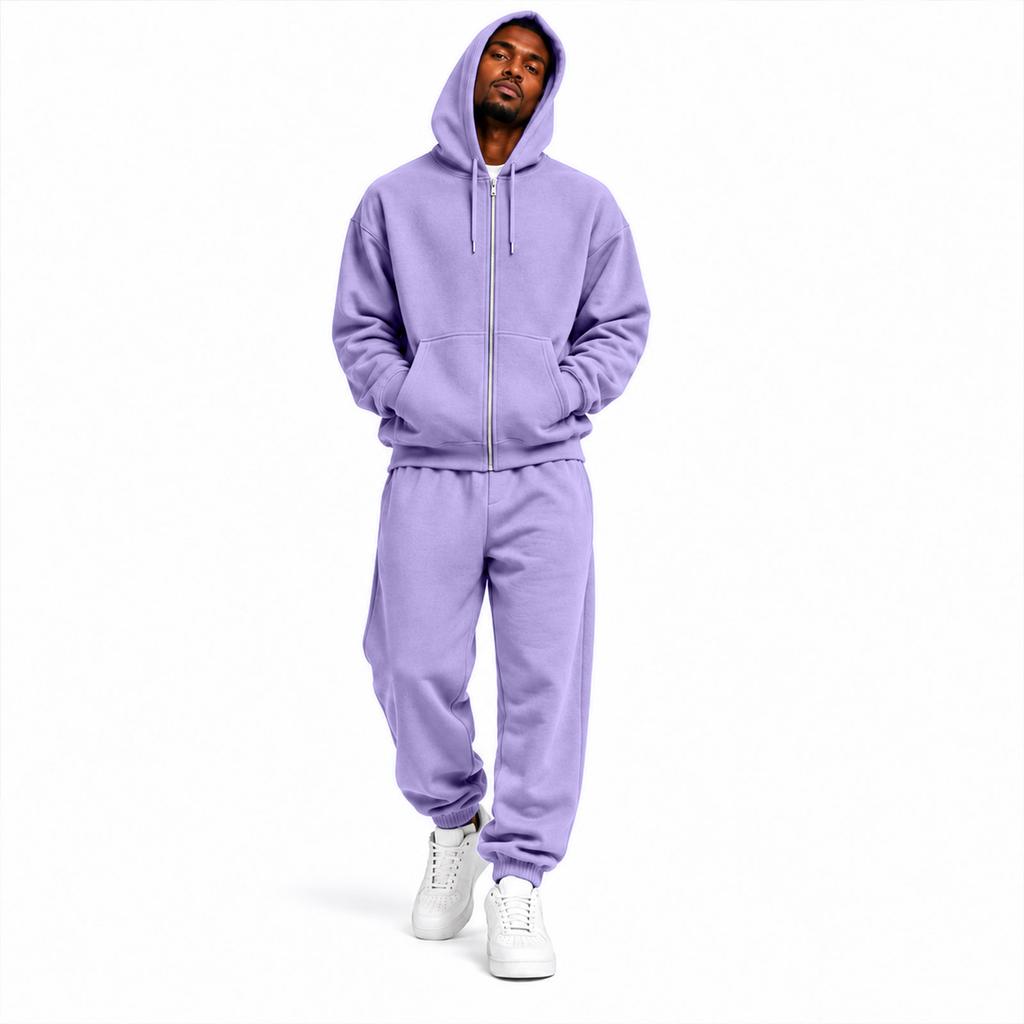 Unisex Hoodie Sweatshirt and Jogger Pants Two-Piece Set
