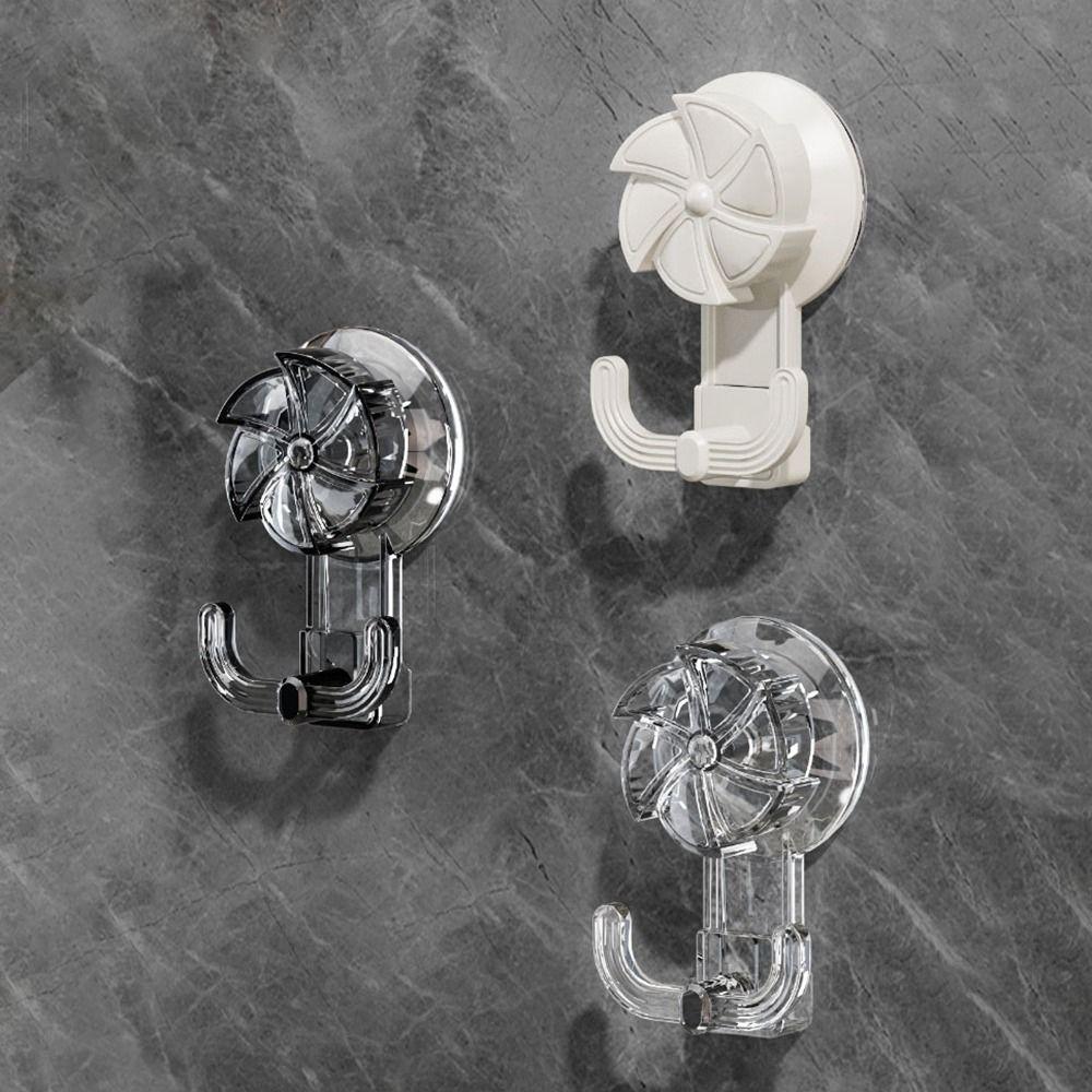 Plastic Suction Cup Hooks Punch Free Key Holder Light Luxury Wall Hanger  for Bathroom