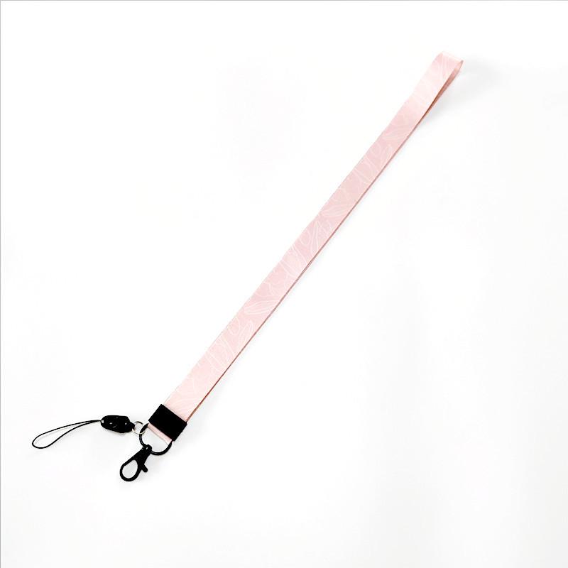 Florales Gurtband-Lanyard Handyhülle mit abnehmbarer Flugzeugschnalle - Anti-Drop Hals- & Ausweis-Lanyard