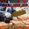 Double-Sided Brick Knife - Manganese Steel Trowel for Plastering, Cutting Bricks, and Wall Laying