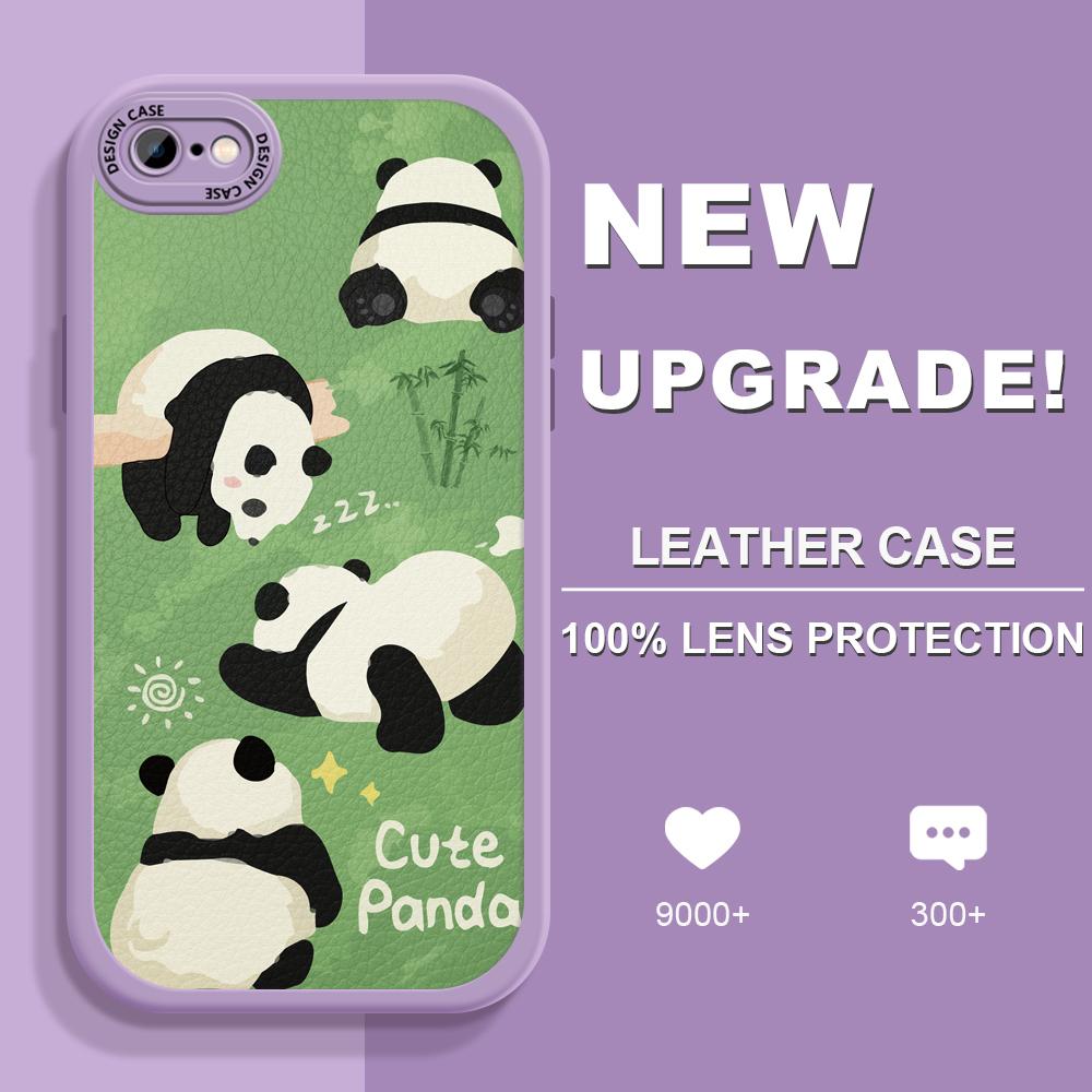 

Чехол для телефона из искусственной кожи с милой пандой для Infinix VIVO OPPO Reno Realme Huawei Nova Honor, чехлы для смартфона Infinix Smart 6