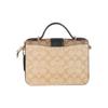 New COACH Georgie Leather Handheld Bag Handbag Shoulder Bag Crossbody Bag Small Size Women's Black & Brown 6192-IMRKY