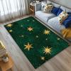 3D Pentagram Geometrischer Teppich Kurzer Samt Rutschfeste Fußmatte für Wohnzimmer Schlafzimmer Kinder Heimdekoration Große Teppiche