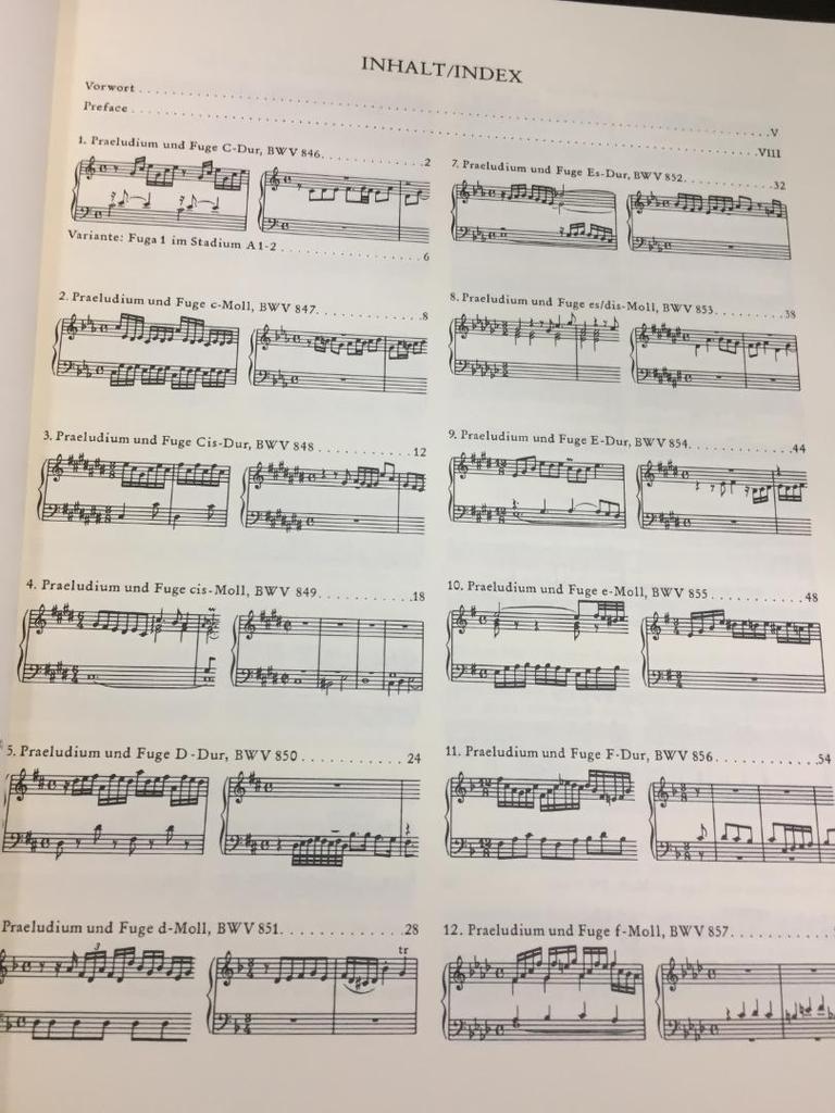 [USED] Bach: The Well-Tempered Clavier, Book 1, BWV 846-869, Y1