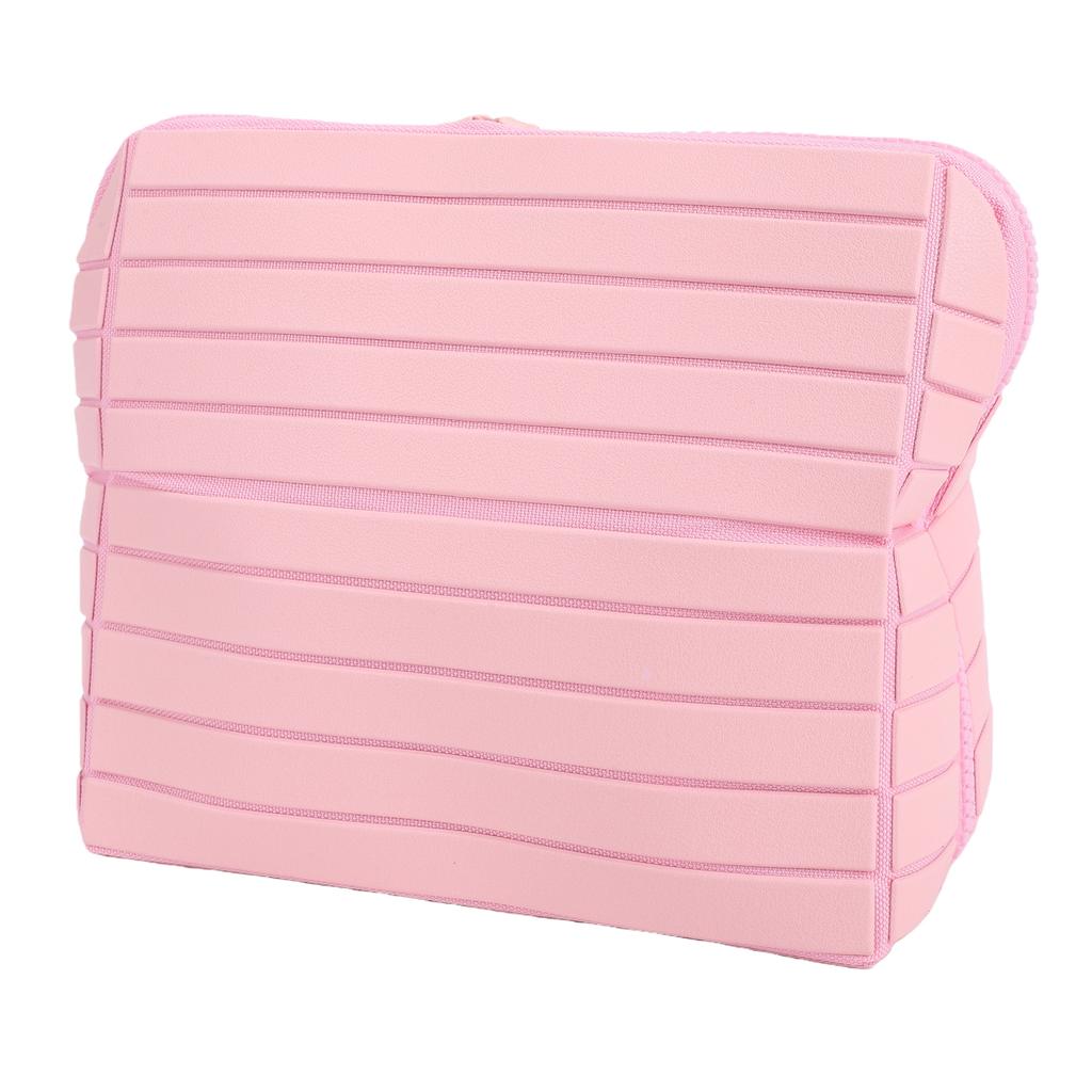 Travel Cosmetic Bag Striped Large Capacity Makeup Pouch Portable Toiletry Bag for Skincare Brushes Essentials