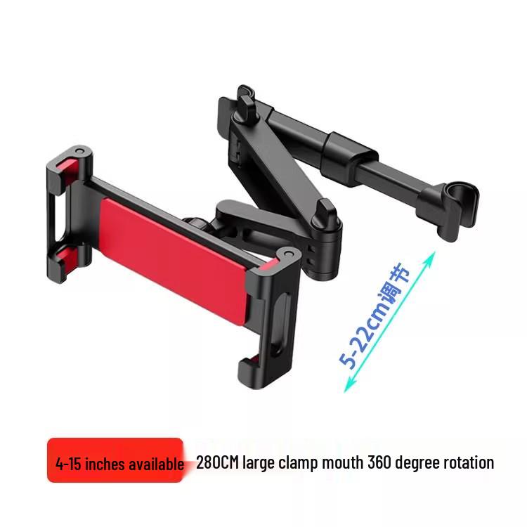Car Seat Rotatable Phone & Tablet Holder - Foldable Rear Seat Bracket for Easy Viewing