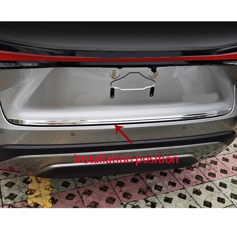 For Lexus RX 350 350h 450h+ 500h   2024 Steel Car Rear Door Trunk Lid Tailgate Strip Trim Frame Cover Auto Accessories