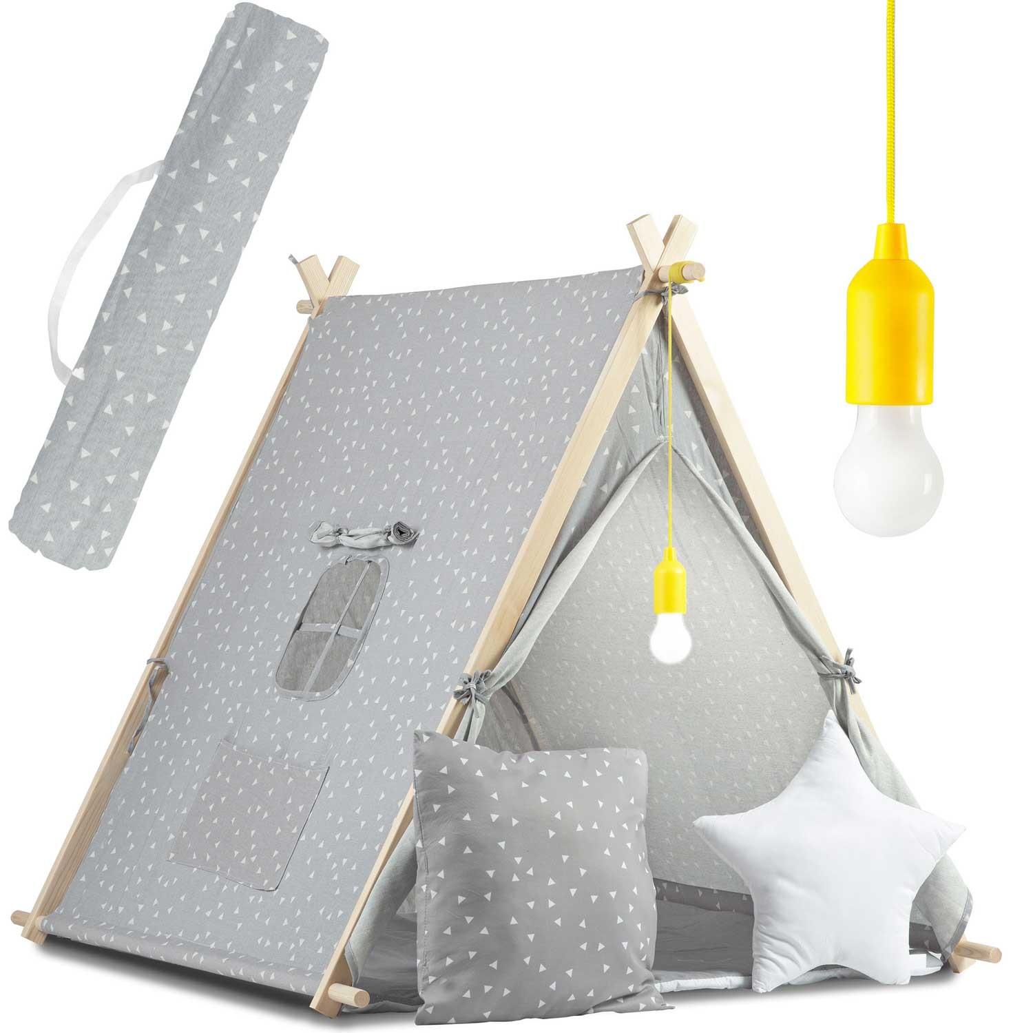 Nukido Children`s House Tent With Lamp
