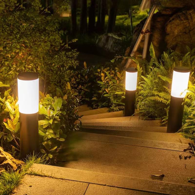 Luzes de caminho solares à prova d'água, atualizadas, para passarela, paisagem, entrada de veículos ao ar livre, luzes de ligar/desligar automaticamente para quintal, gramado, pátio