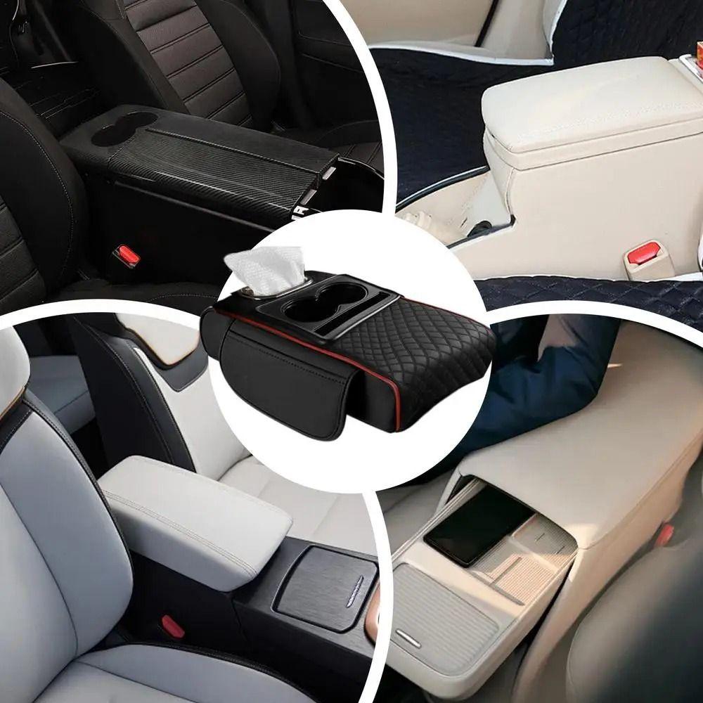 Side Storage Pockets Car Console Console Pillow Large Capacity Auto Armrest Cover  Trucks