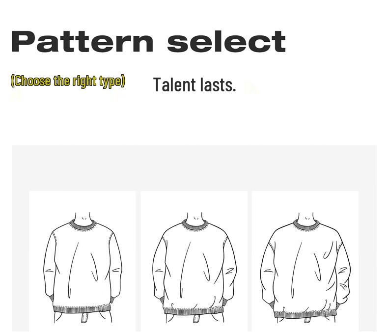 NVG YOUNG Men's Letter Logo Knit Round Neck Sweater
