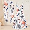 Women Plus Size Two Piece Set Long Sleeve Jacket Cami Maxi Dress