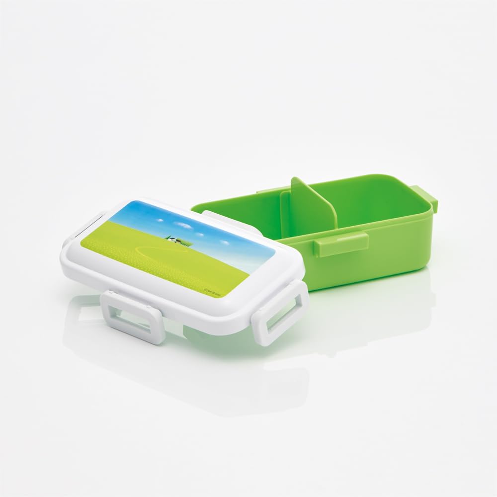 Skater Bento Single Made in for with Locking for Dishwasher and Microwave by Yoh Box, 530ml, Tier, Japan, Women, 4-Point Leak-Resistant Storage, Safe,