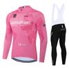 Lange Wielerjersey Fietsjack Maillot Broek Set Lente Zomer Tour De Italy D'ITALIA Ropa Ciclismo Pro Team Fietskleding