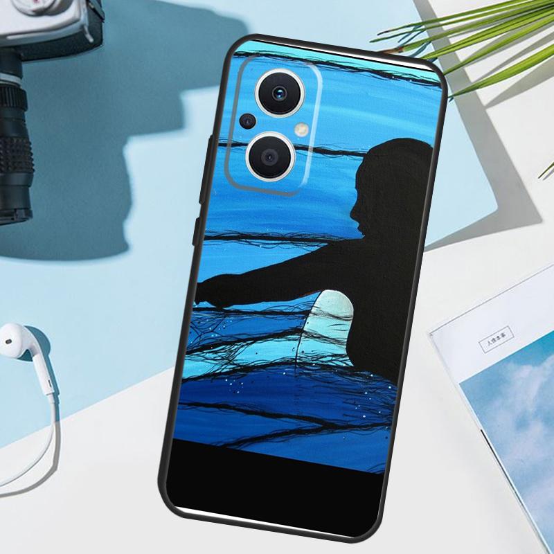 Surfing Art Surf Girl Case For OPPO Reno 13 13F 12 11 F 8T 7 8 10 Pro OPPO Find X8 X6 X3 Pro X5 Lite Cover Funda