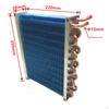 Rectangular Heat Exchanger Internal Threads Finned Metal Frame Home Heating Equipment