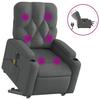 VidaXL Electric Massage Recliner, Relaxation Chair with Adjustable Backrest and Footrest, Seat of 3204747