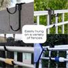 2Pcs Double Hook Pool Pole Hanger Metal Fence Hooks No Drill Pool Pole Fixing Hooks  Net Storage