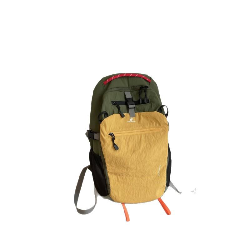 Schoolbag simple color matching backpack women's 1011 new large capacity hiking bag outdoor travel backpack