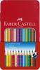 Farvegreb Akvarel 12 Farver en Faber-Castell Blyanter, (i dåse)